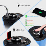 ⁦شاحن ثنائي للسيارة وأم بي ثري ببلوتوث وشاشة لعمل المكالمات والاستماع بالأغاني⁩ - الصورة ⁦13⁩