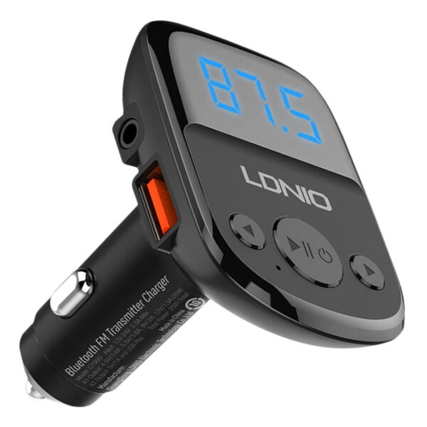 شاحن سيارة لاسلكي وجهاز ارسال اف ام 2 في 1 بشاشة ليد رقمية 25 واط