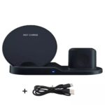 ⁦شاحن لاسلكي ثلاثي للهاتف والساعة والسماعات⁩ - الصورة ⁦3⁩