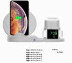 ⁦شاحن لاسلكي ثلاثي للهاتف والساعة والسماعات⁩ - الصورة ⁦7⁩