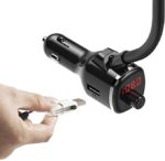 ⁦شاحن وحامل موبايل وأم بي ثري دوار بمنفذين يو اس بي للسيارة⁩ - الصورة ⁦6⁩