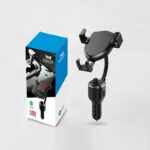 ⁦شاحن وحامل موبايل وأم بي ثري دوار بمنفذين يو اس بي للسيارة⁩ - الصورة ⁦8⁩