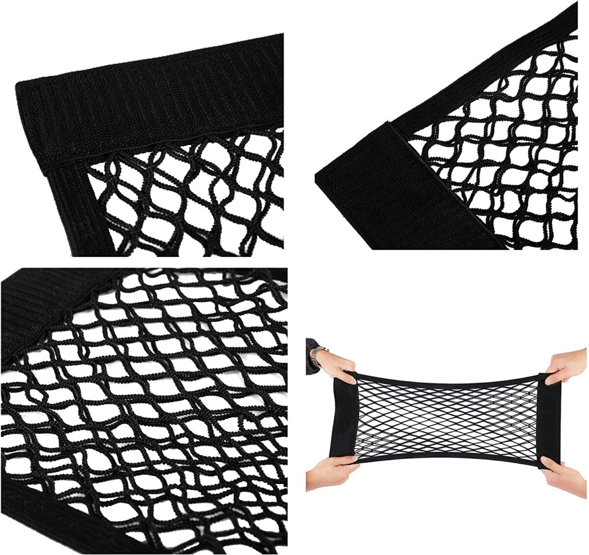 ⁦شبكة سيارة مطاطية لحمل وتنظيم الاشياء تثبت بسكوتش خلف الكرسي او في الشنطة⁩ - الصورة ⁦6⁩