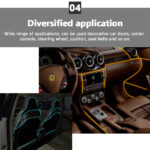 ⁦شريط ليد نيون لتزين السيارات من الداخل بألوان مختلفة 3 متر⁩ - الصورة ⁦3⁩