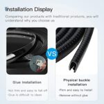 ⁦شريط مطاط لحماية ابواب السيارة من الخدوش والصدمات قابل للقص ومقاوم للماء 5 متر⁩ - الصورة ⁦8⁩