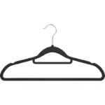 ⁦شماعة ملابس قطيفة للحفاظ علي الملابس 5 قطع⁩ - الصورة ⁦5⁩