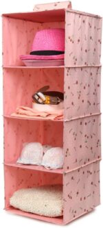 ⁦شماعة ومنظم وتربروف 4 أرفف للملابس والأحذية والشنظ داخل الدولاب⁩ - الصورة ⁦6⁩