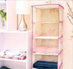 ⁦شماعة ومنظم وتربروف 4 أرفف للملابس والأحذية والشنظ داخل الدولاب⁩ - الصورة ⁦8⁩