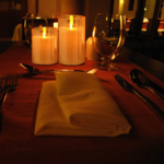 ⁦شمعة ليد مضيئة بدون لهب لتجديد ديكور المنزل من الزجاج⁩ - الصورة ⁦6⁩