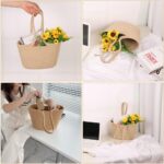 ⁦شنط هاند ميد للخروج والرحلات والبحر بيد طويلة بالوان مختلفة⁩ - الصورة ⁦5⁩