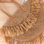 ⁦شنطة بحر شيك من خيوط الخوص لاستكمال اكسسوارات المايوه⁩ - الصورة ⁦3⁩