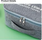 شنطة تنظيم الادوية والاسعافات الاولية وتربروف مقسمة من الداخل للسفر والرحلات بيد - الصورة 3