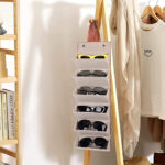 ⁦شنطة تنظيم وحمل النظارات الشمسية والطبية 6 فتحات قابله للطي بيد للتعليق⁩ - الصورة ⁦6⁩