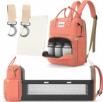 شنطة سرير اطفال 2 في 1 وتربروف لحمل جميع المتعلقات بسرير لتغير البامبرز ونوم البيبي في الخارج - الصورة 2