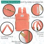 شنطة سرير اطفال 2 في 1 وتربروف لحمل جميع المتعلقات بسرير لتغير البامبرز ونوم البيبي في الخارج - الصورة 3