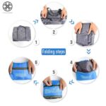 ⁦شنطة سفر وتربروف قابلة للطي كبيرة لتسع كافة المتعلقات الشخصية⁩ - الصورة ⁦6⁩