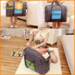 ⁦شنطة سفر وتربروف قابلة للطي كبيرة لتسع كافة المتعلقات الشخصية⁩ - الصورة ⁦8⁩