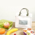 ⁦شنطة لانش بوكس جلد حرارية لحفظ الطعام والمشروبات للشغل والمدرسة⁩ - الصورة ⁦11⁩