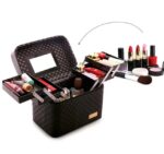 ⁦شنطة مكياج جلد 4 ادراج متحركة كبيرة مثالية للميكب ارتست⁩ - الصورة ⁦8⁩