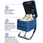 ⁦شنطة منظم للاحذية وتربروف كبيرة تحمل 3 ازواج بيد تعلق علي حقائب السفر لسهولة التحرك⁩ - الصورة ⁦6⁩