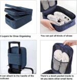 ⁦شنطة منظم للاحذية وتربروف كبيرة تحمل 3 ازواج بيد تعلق علي حقائب السفر لسهولة التحرك⁩ - الصورة ⁦9⁩