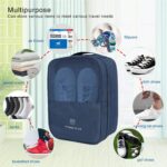 ⁦شنطة منظم للاحذية وتربروف كبيرة تحمل 3 ازواج بيد تعلق علي حقائب السفر لسهولة التحرك⁩ - الصورة ⁦10⁩