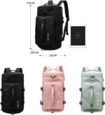 ⁦شنطة ووتربروف 3 في 1 كتف وظهر ويد للجيم والسفر بجزء خاص للحذاء⁩ - الصورة ⁦7⁩