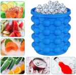 ⁦صانع مكعبات ثلج ومبرد للعصائر والمشروبات بغطاء من السيليكون⁩ - الصورة ⁦2⁩