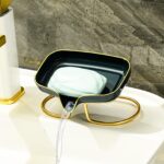 ⁦صبانة اكريليك بحامل معدن باللون الذهبي وفتحه لتصريف المياه⁩ - الصورة ⁦7⁩