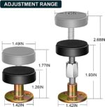 ⁦صدادة معدن 2 قطعة متعددة الأستخدام للسرير والأبواب والمكاتب لمنع الأهتزاز والضوضاء والحفاظ علي الدهانات⁩ - الصورة ⁦4⁩
