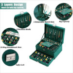 ⁦صندوق تنظيم المجوهرات والإكسسوارات الكبير والأنيق⁩ - الصورة ⁦4⁩