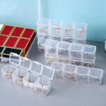 ⁦صندوق منظم وحامل للاكسسورات والادوية 56 فتحة مقسم مجموعات قابلة للفصل لسهولة الحمل في الشنط وقت الخروج والسفر⁩ - الصورة ⁦6⁩