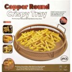 ⁦صينية التحمير الهوائية بدون دهون في الفرن الدائرية ذات الشبكة لعمل أشهى المأكولات الصحية⁩ - الصورة ⁦10⁩