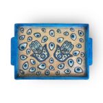 ⁦صينية تقديم خشب باشكال مختلفة ويد لسهولة الحمل⁩ - الصورة ⁦2⁩