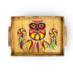 ⁦صينية تقديم خشب باشكال مختلفة ويد لسهولة الحمل⁩ - الصورة ⁦7⁩