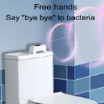 ⁦ضاغط زر السيفون اوتوماتيكي بدون لمس لتجنب الجراثيم بوصلة يو اس بي⁩ - الصورة ⁦7⁩