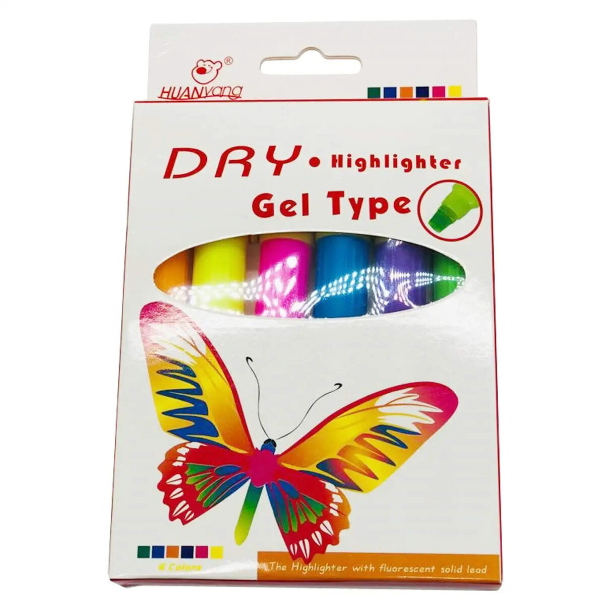 ⁦طقم أقلام هايلايتر لتحديد وتظليل الكلمات اثناء الدراسة والعمل 6 قطع⁩ - الصورة ⁦5⁩