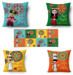 طقم اكياس مخدات الليلة الكبيرة 4 قطع مع مفرش انترية