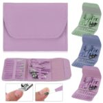 ⁦طقم باديكير للعناية بأظافر اليد والقدم 16 قطعة محمول لشنط السفر والخروج⁩ - الصورة ⁦3⁩