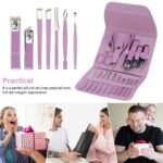 ⁦طقم باديكير للعناية بأظافر اليد والقدم 16 قطعة محمول لشنط السفر والخروج⁩ - الصورة ⁦5⁩