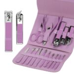 ⁦طقم باديكير للعناية بأظافر اليد والقدم 16 قطعة محمول لشنط السفر والخروج⁩ - الصورة ⁦10⁩