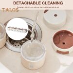 ⁦طقم توابل مغناطيس حائطي 6 قطع بحامل وجزء شفاف لسهولة رؤية المحتويات⁩ - الصورة ⁦4⁩