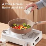 ⁦طقم توابل مغناطيس حائطي 6 قطع بحامل وجزء شفاف لسهولة رؤية المحتويات⁩ - الصورة ⁦7⁩