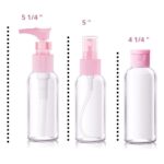 ⁦طقم زجاجات السفر 6 قطع لمستحضرات التجميل والعناية الشخصية⁩ - الصورة ⁦4⁩