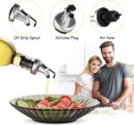 ⁦طقم زجاجات للزيت والخل والصوصات والعسل قطعتين من الزجاج 500 ملي⁩ - الصورة ⁦7⁩