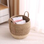 ⁦طقم سلال خوص 3 قطع للملابس ولعب الاطفال والمخدات وقطع الديكور وللزرع الصناعي والطبيعي بيد⁩ - الصورة ⁦5⁩