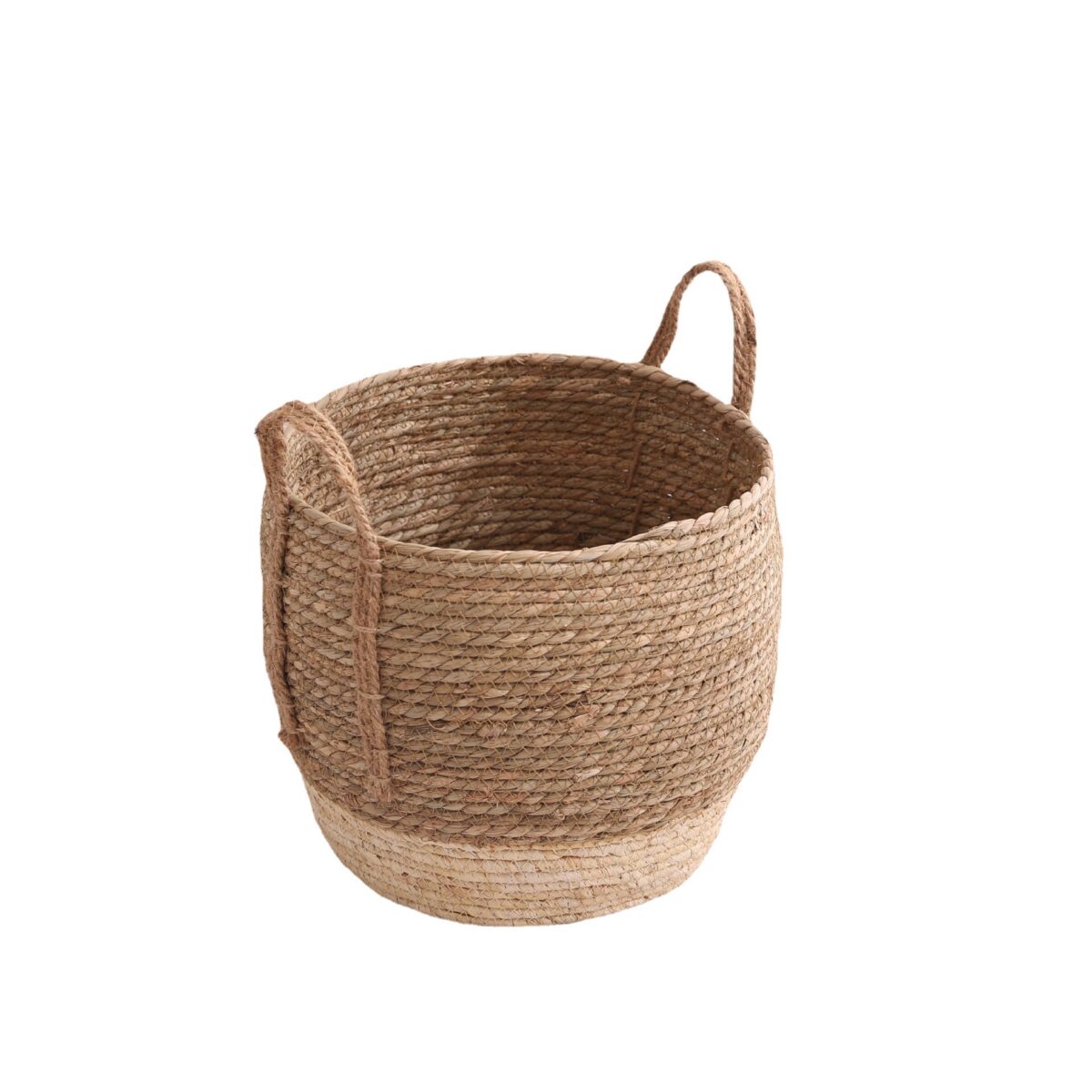 ⁦طقم سلال خوص 3 قطع للملابس ولعب الاطفال والمخدات وقطع الديكور وللزرع الصناعي والطبيعي بيد⁩ - الصورة ⁦6⁩