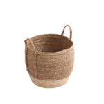 ⁦طقم سلال خوص 3 قطع للملابس ولعب الاطفال والمخدات وقطع الديكور وللزرع الصناعي والطبيعي بيد⁩ - الصورة ⁦6⁩