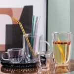 ⁦طقم شاليموه زجاج 4 قطع بأشكال مختلفة قابل لإعادة الأستخدام مع فرشة لسهولة التنظيف⁩ - الصورة ⁦2⁩