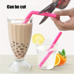 ⁦طقم شاليموه سيليكون 6 قطع بأشكال وألوان مختلفة قابل لإعادة الأستخدام مع فرشة لسهولة التنظيف⁩ - الصورة ⁦8⁩